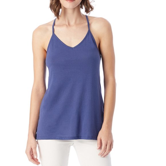 Simple Strappy T-back Swing Tank Top - Picture 2 of 4